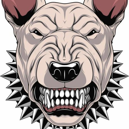 Бультерьер оскал