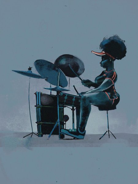 Барабанщик мультяшный