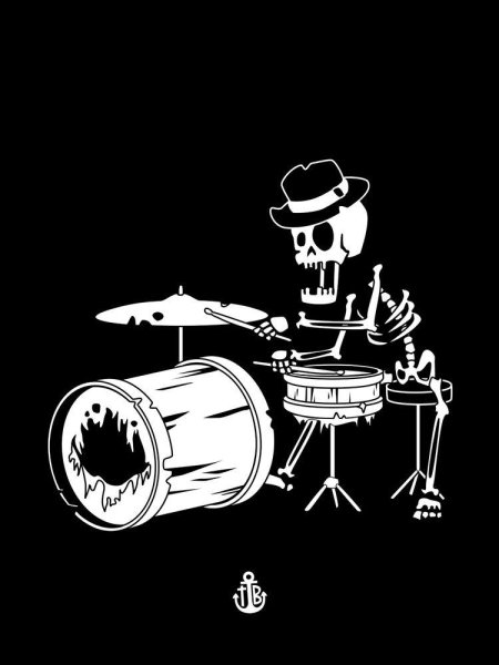 Скелет барабанщик