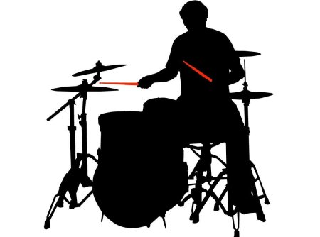 Силуэты музыкантов