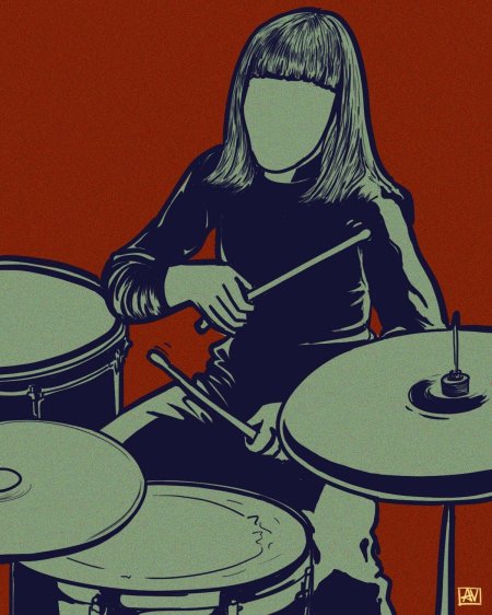 Барабанщик рисунок