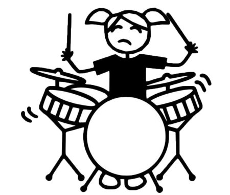 Человек с барабаном