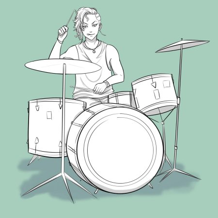 Раскраска музыкант