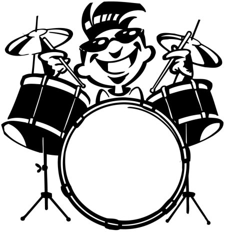 Музыкант мультяшный