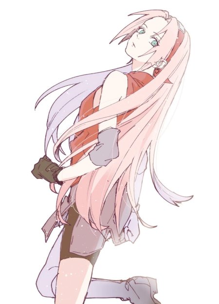 Сакура харуно с длинными волосами