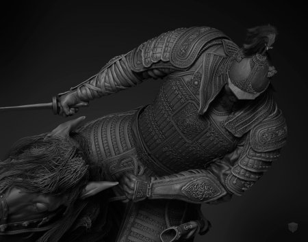 Чингис хан в доспехах