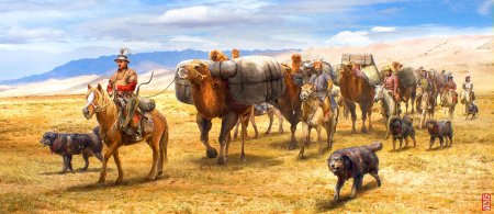 Караван кочевников монголии