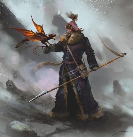 Охотник фэнтези арт