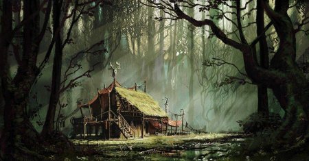 Хижина лесника концепт арт