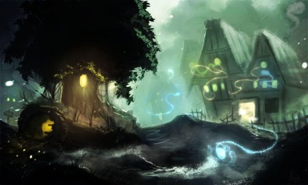 Дарк фэнтези деревня