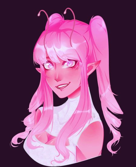 Розовый арт