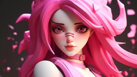 Геншин девушка с розовыми волосами