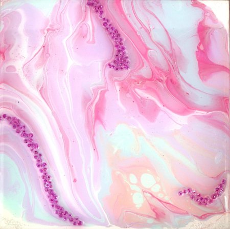 Розовые разводы