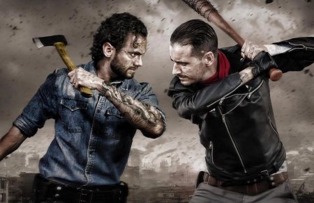 Ходячие мертвецы ниган и рик