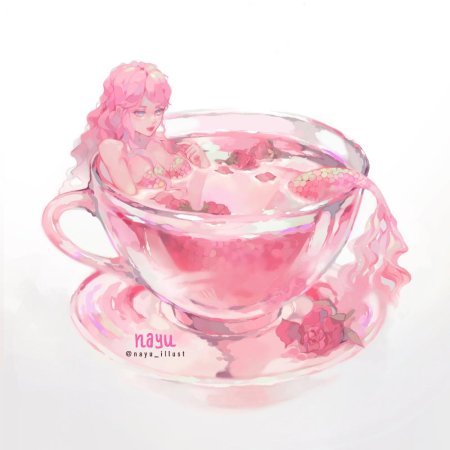 Розовый чай