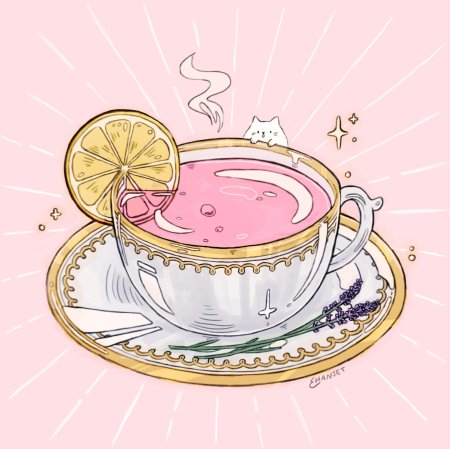 Чашка с чаем рисунок