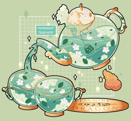 Необычный чайник рисунок