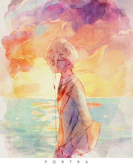 Парень аниме арт