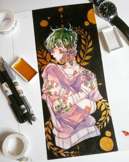 Акварельная картина