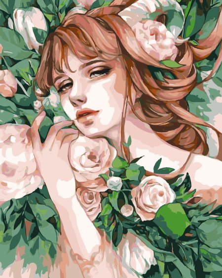 Картины по номерам девушка