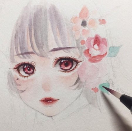 Рисунки акварели