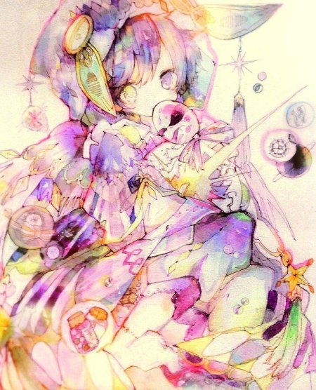 Красочный арт аниме