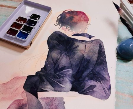 Акварельная картина