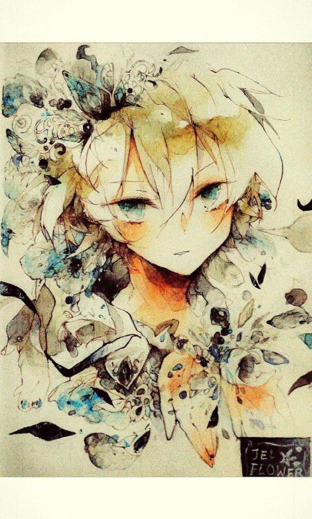 Аниме акварелью