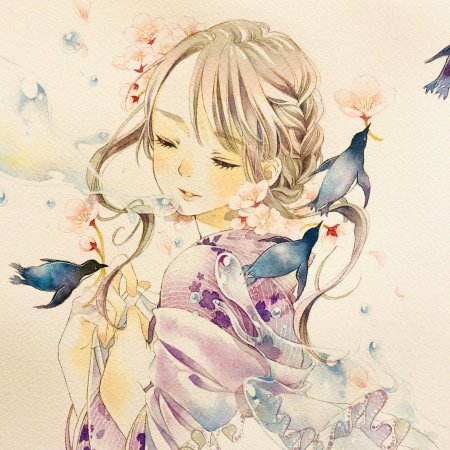 Аниме акварелью