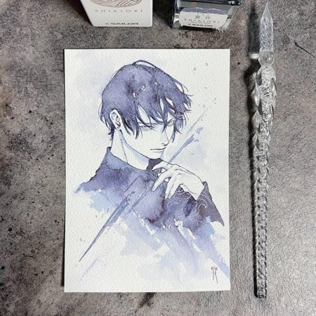 Аниме акварелью