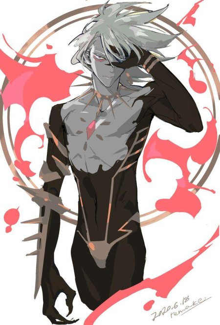 Аниме парень демон