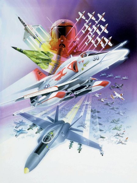 Самолет картина