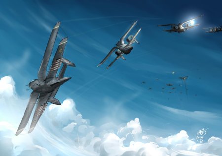 Самолеты дизельпанк от aoiwaffle