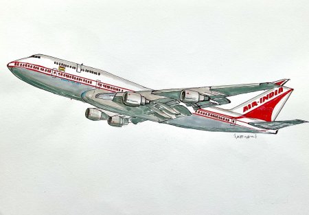 Рисунки самолета боинг