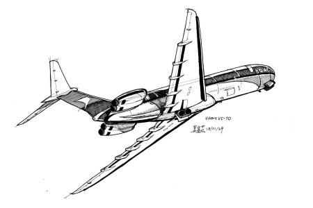 Самолет скетч