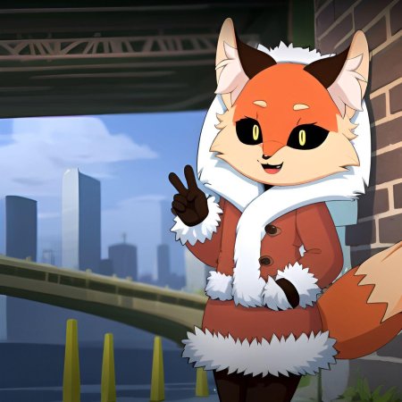 Лиса милая рисунок