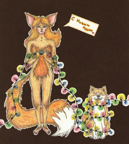 Новогодняя лисичка