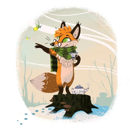 Лиса рисунки