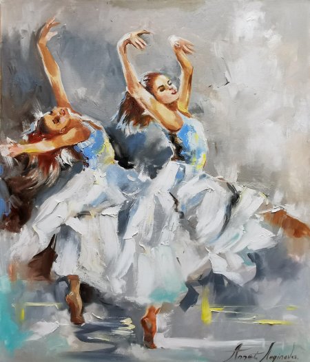 Картина маслом балерина