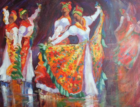 Русский танец живопись