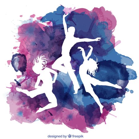 Цветные силуэты