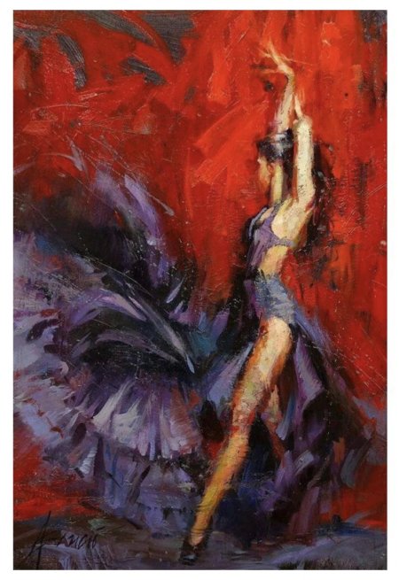 Испанская танцовщица живопись