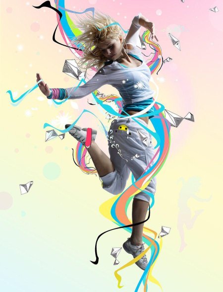 Танцующая девушка