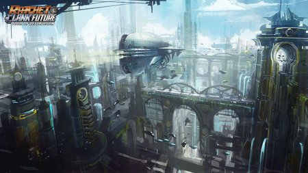 Арт деко город дизельпанк