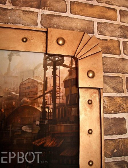 Стена в стиле стимпанк