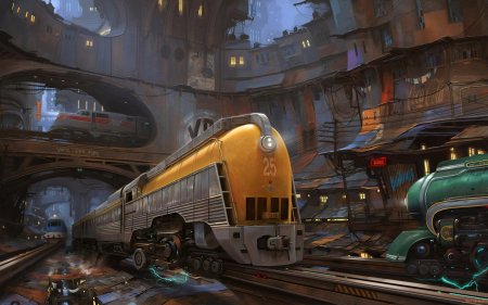 Дизельпанк стимпанк паровоз