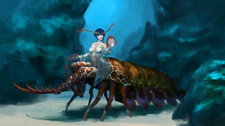 Mantis shrimp монстр арт