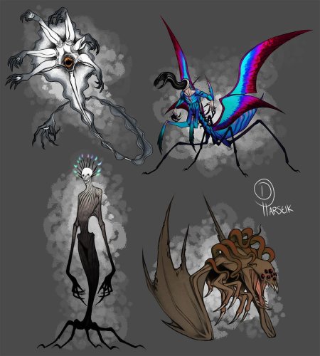 Некроморф концепт арт