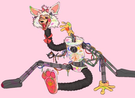 Глэм рок мангл фнаф