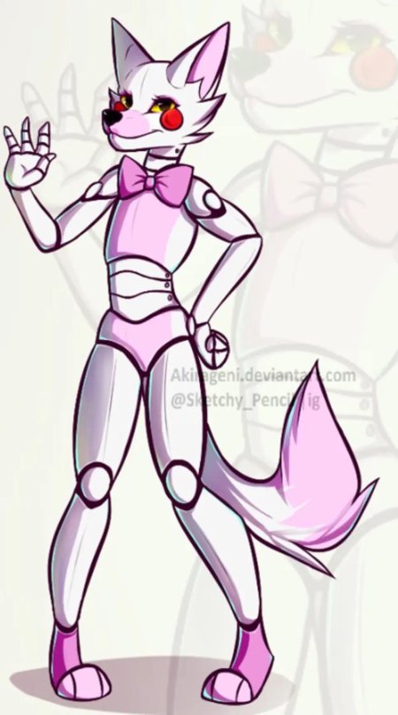 Рокси и мангл фнаф